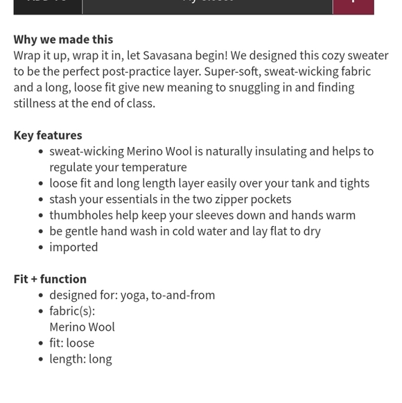 lululemon athletica wrap It Up Sweater Deep Purple Cardigan - Picture 10 of 15